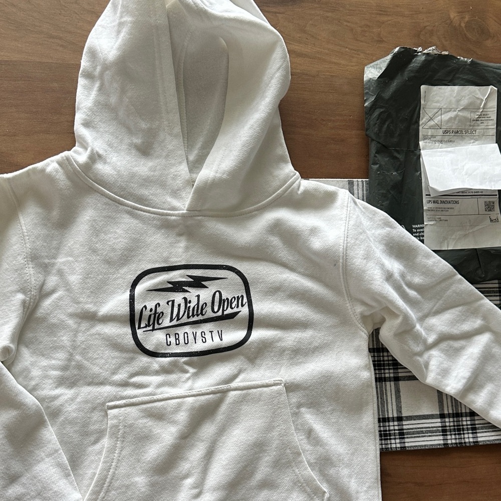 Kids Hoodie - White